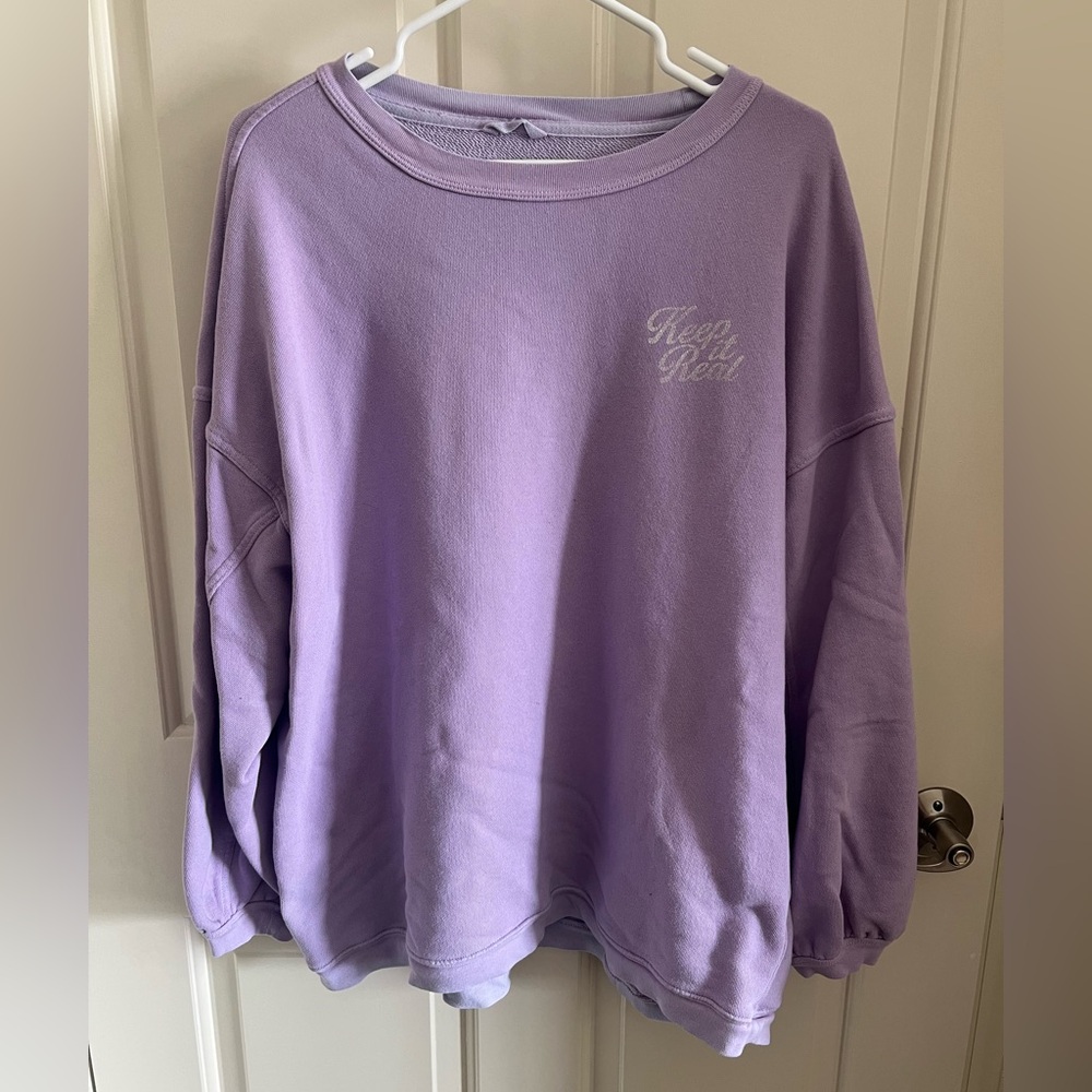 Aerie Keep it Real Crewneck Sweatshirt - L